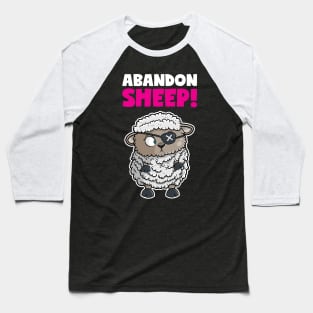 Abandon Sheep! Pirate Sheep Baseball T-Shirt